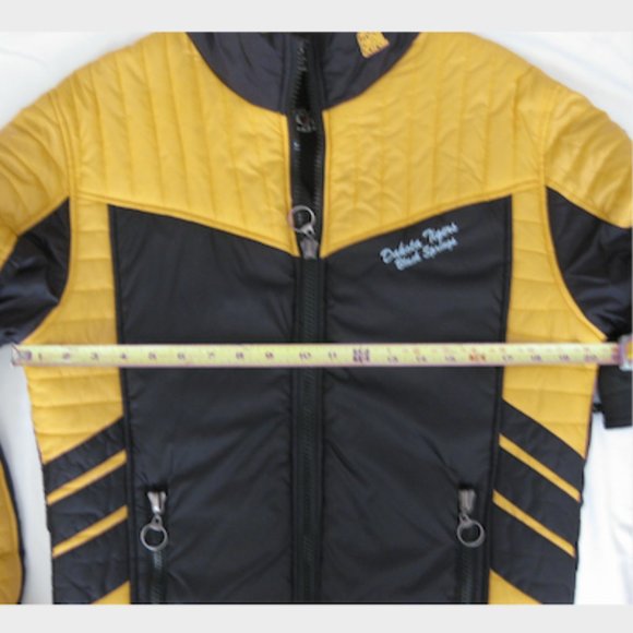 RINGSPUN 'Dakota Tigers No Guts No Glory' Jacket - L Gold/Blk/Wht (SUPER RARE!!) - Picture 4 of 15